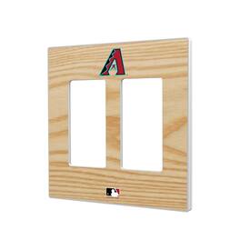 Keyscaper - Arizona Diamondbacks Baseball Bat Design Double Rocker Light Switch Plate - Multicolor