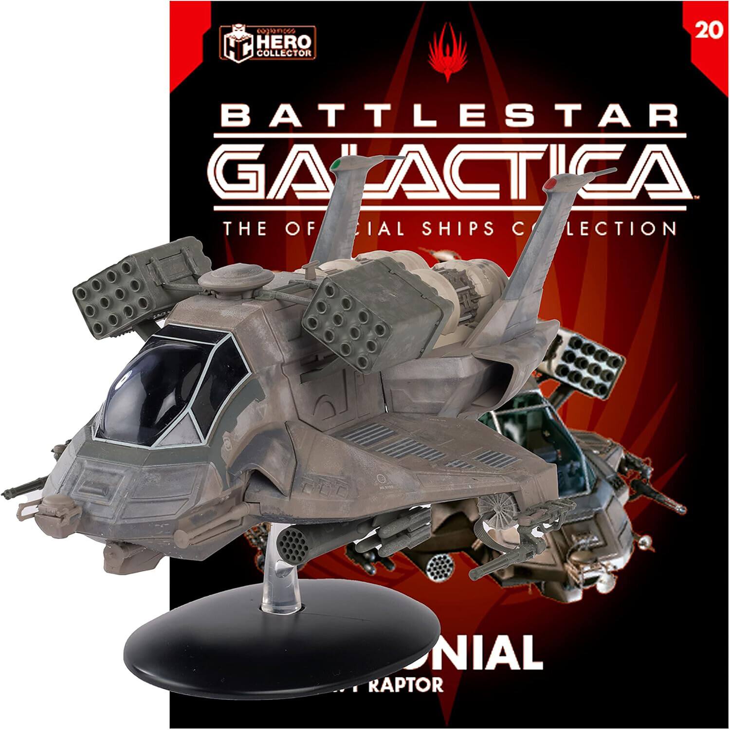 cogkamod HERO COLLECTOR 20 BATTLESTAR GALACTICA THE OFICIAL SHIPS COLLECTION 1/72 RAPTOR