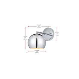Living District - Othello 6 Inch Wall Sconce - Chrome