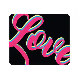 OTM Essentials - Mouse Pad, Neon Love - Mulit