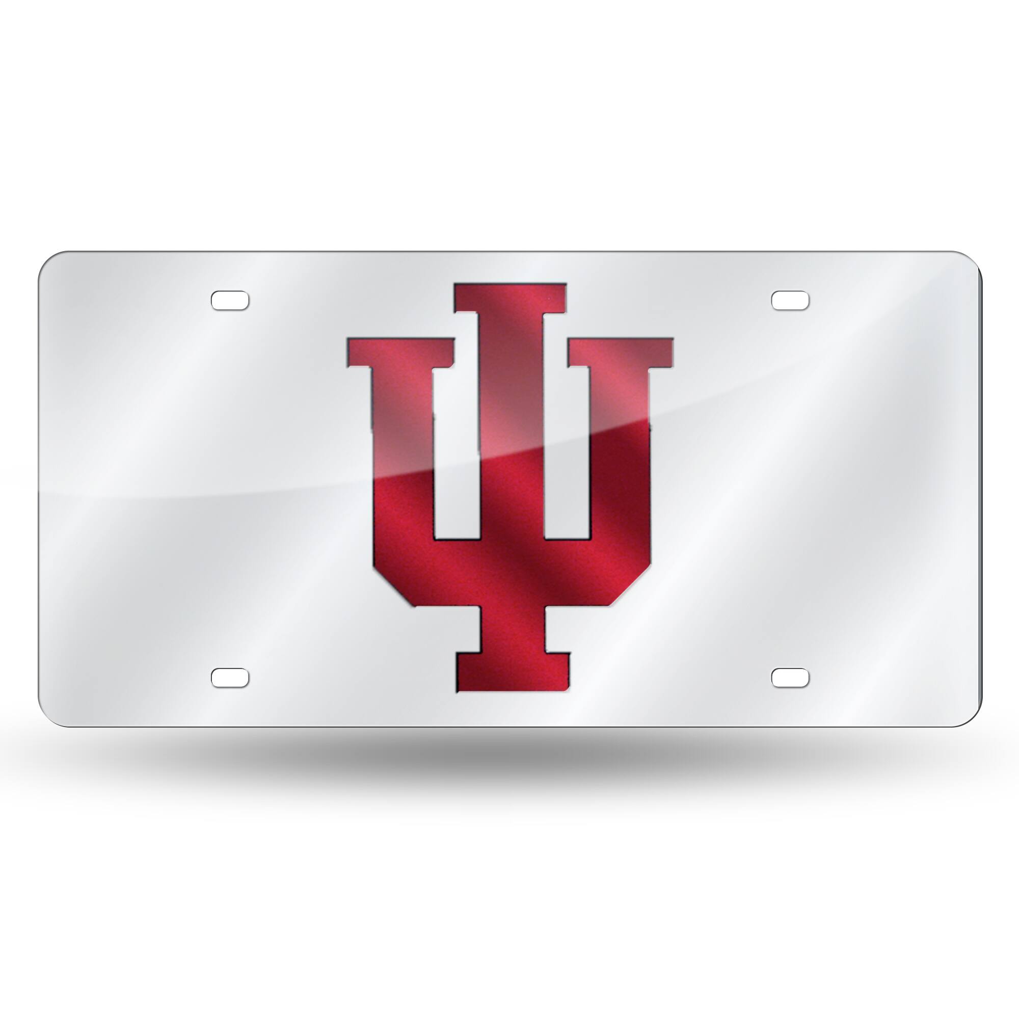 Indiana Hoosiers Acrylic License Plate Laser Tag