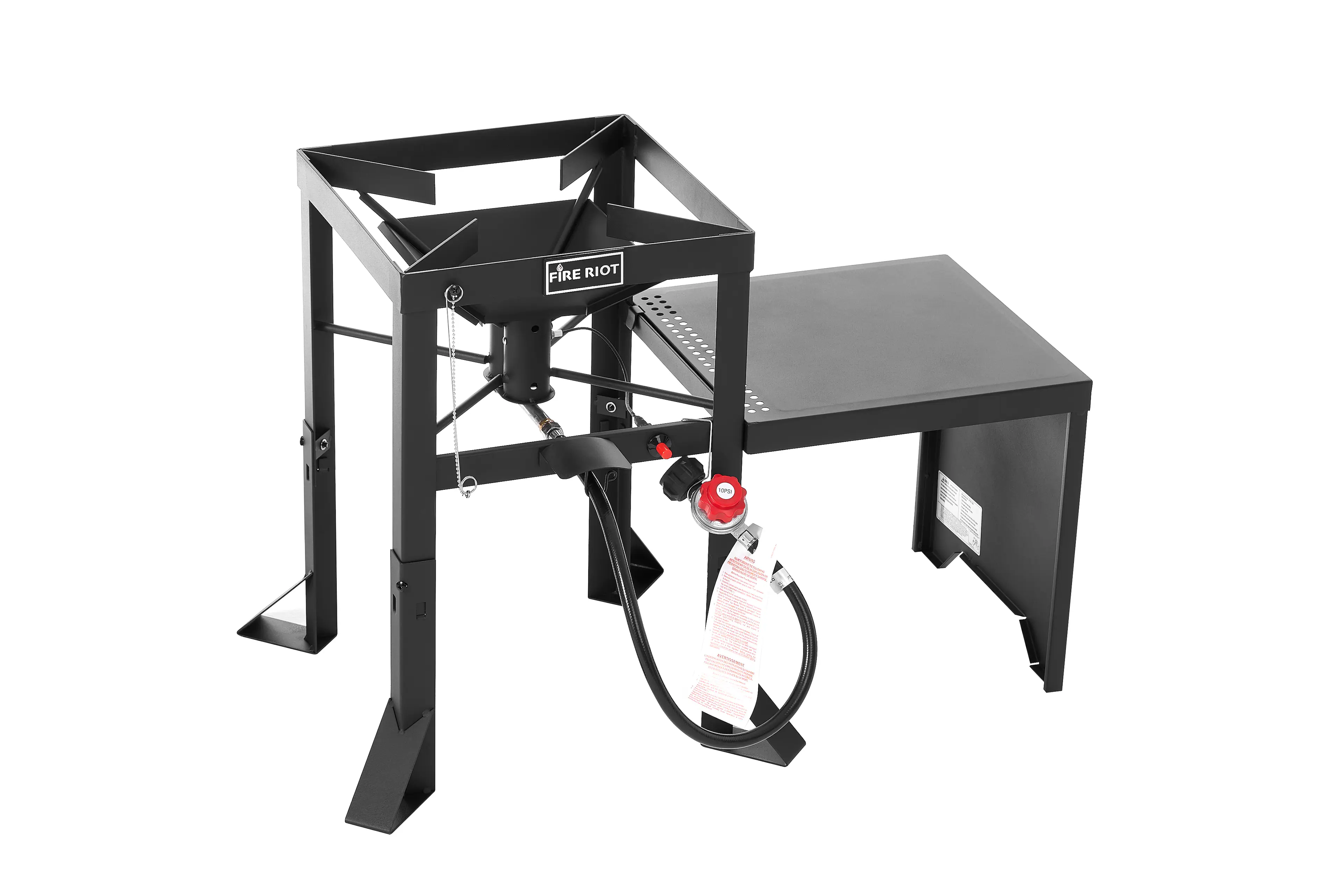 Fire Riot - Dual Jet Burner with Side Table - Black