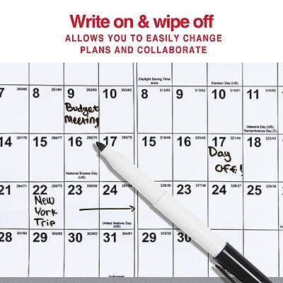 Write on & wipe off  
ALLOWS YOU TO EASILY CHANGE PLANS AND COLLABORATE  

Budget meeting Day  
7 8 9 10 8 9 10 11  

Day  
14 15 16 17 15 16 17 18  

Day  
21 22 23 24 23 24 25 26  

New York Trip Day  
28 29 30 31 29 30 31  

Day  
29 30 31 1 2 3 4 5 6 7 8 9 10 11  

Day  
14 15 16 17 18 19 20 21 22 23 24 25 26 27 28 29 30 31 1 2 3 4 5 6 7 8 9 10 11  

Day  
21 22 23 24 25