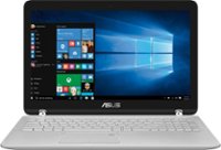 Front. ASUS - Q504UA 2-in-1 15.6" Touch-Screen Laptop - Intel Core i5 - 12GB Memory - 1TB Hard Drive - Sandblasted aluminum silver with chrome hinge.