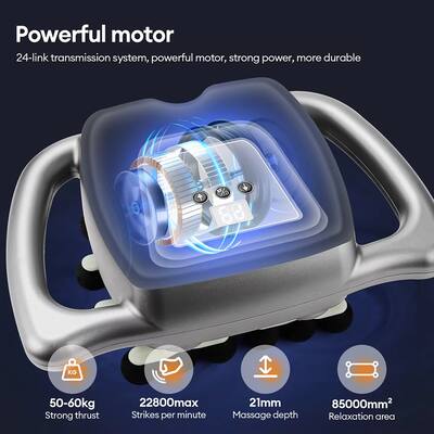 Cubilan 24 Head Massage Gun 9 Modes High Frequency Vibration Muscle Relaxer for Full Body Gray LWYL019 - Best Buy Cubilan 24 Head Massage Gun 9 Modes High Frequency Vibration Muscle Relaxer for Full Body Gray LWYL019 - Best Buy