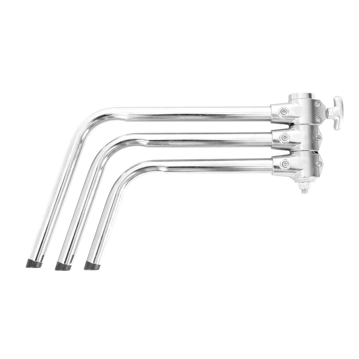 Alt View 2. Godox - Godox C-Stand with Arm & Grip Head (7.8', Silver).
