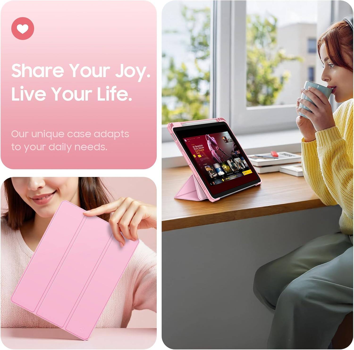Share Your Joy. Live Your Life.

Our unique case adapts to your daily needs.
