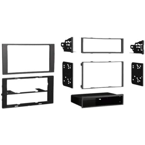 Front. Metra - Dash Kit for Select 2010-2013 Ford Transit DIN DDIN - Charcoal.