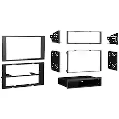 Front. Metra - Dash Kit for Select 2010-2013 Ford Transit DIN DDIN - Charcoal.