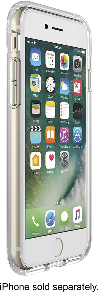 Alt View Zoom 12. Speck - Presidio CLEAR + PRINT Case for Apple® iPhone® 7 - Clear/Goldenblossoms pink.