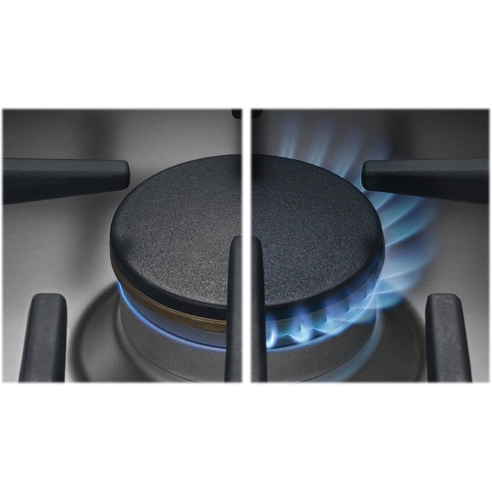 Alt View 11. DCS - 36" Gas Cooktop - Stainless steel.