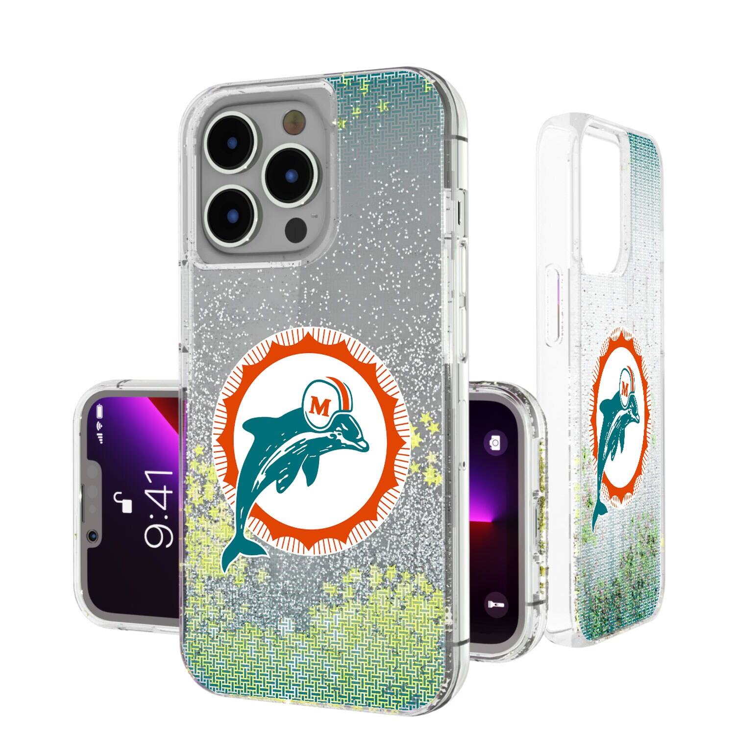 Keyscaper - NFL - Miami Dolphins Linen Logo iPhone Glitter Case - 13 Pro Max - Multicolor price history on PriceWatchPro