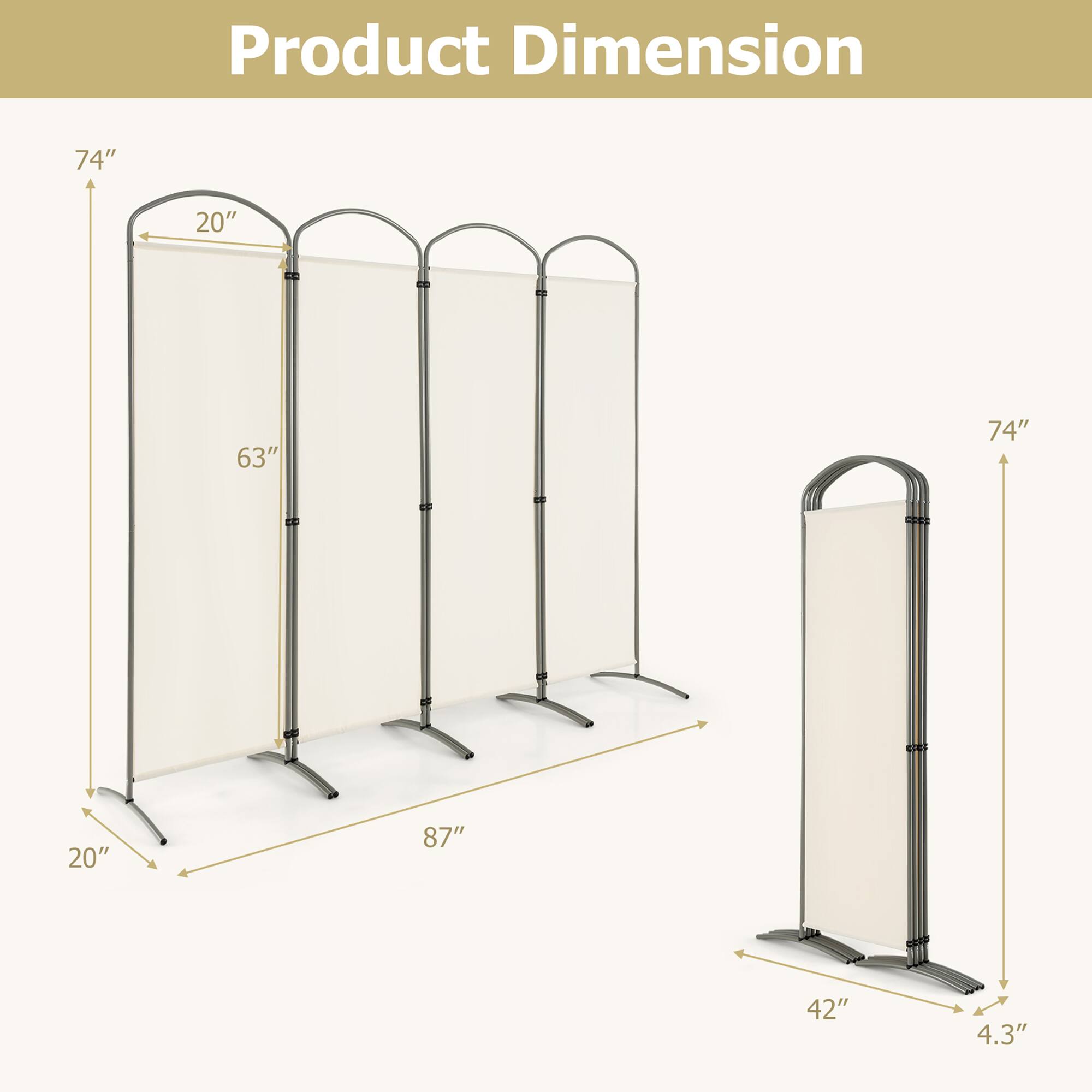 Product Dimension

74"
20"
63"
74"
20"
87"
42"
4.3"