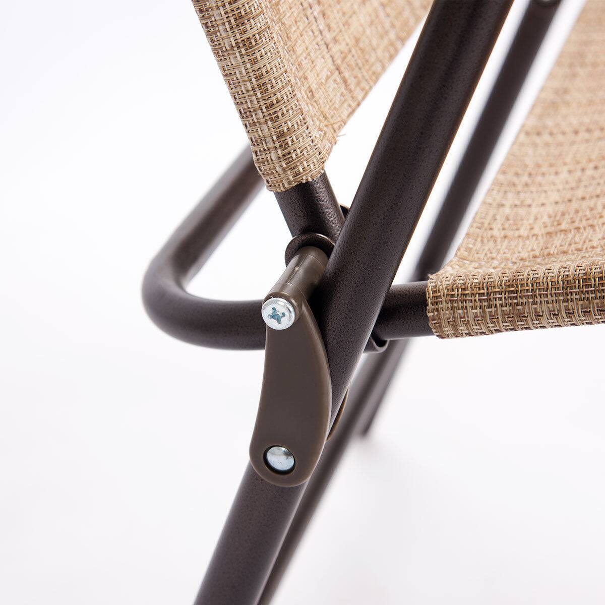 Alt View 7. Costway - Costway Set of 2 Patio Folding Sling Back Chairs Camping Deck Garden Beach - Yellow.