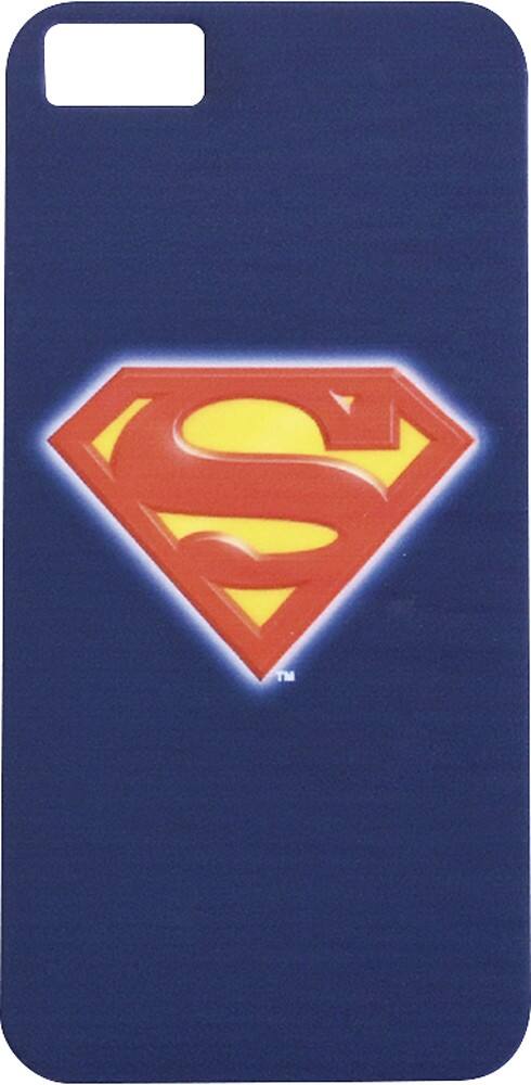 Front. iHip - Superman Case for Apple® iPhone® 5 - Blue/Yellow/Red.