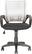 Front. CorLiving - Workspace Office Mesh Linen Fabric Chair - Black/White.