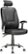 Angle Zoom. CorLiving - Workspace 5-Pointed Star Foam Leatherette Chair - Black.