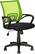Left. CorLiving - Workspace 5-Pointed Star Mesh Linen Fabric Chair - Black/Lime Green.