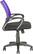 Alt View 11. CorLiving - Workspace 5-Pointed Star Mesh Linen Fabric Chair - Black/Purple.