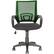 Front. CorLiving - Workspace 5-Pointed Star Mesh Linen Fabric Chair - Black/Forest green.
