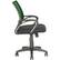 Alt View 11. CorLiving - Workspace 5-Pointed Star Mesh Linen Fabric Chair - Black/Forest green.