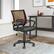 Alt View 12. CorLiving - Workspace 5-Pointed Star Mesh Linen Fabric Chair - Black/Dark Brown.