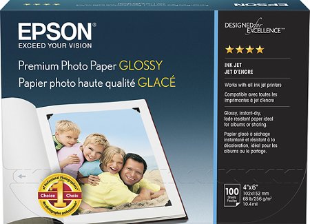 Epson - Premium Glossy Photo Paper - White