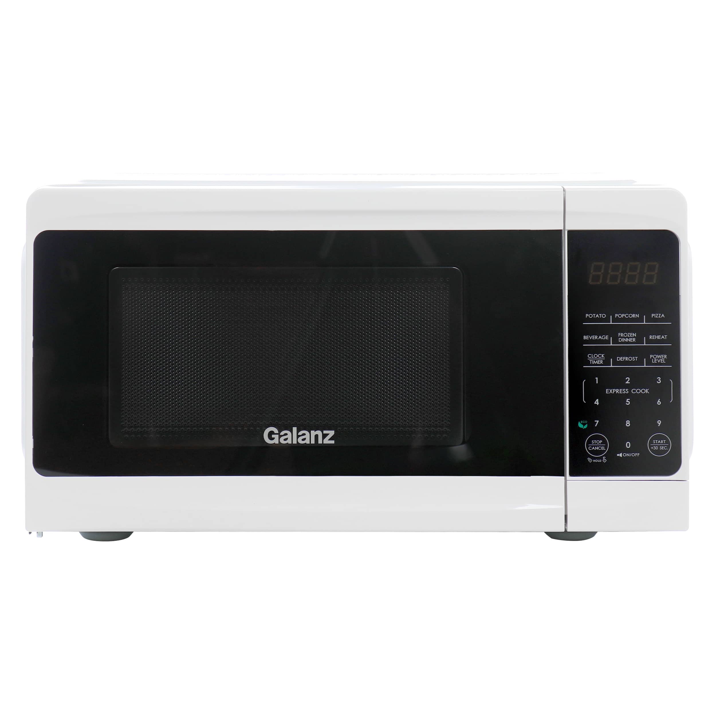 Galanz - 0.7 cu ft 700W Countertop Microwave Oven with One Touch Express Cooking - White