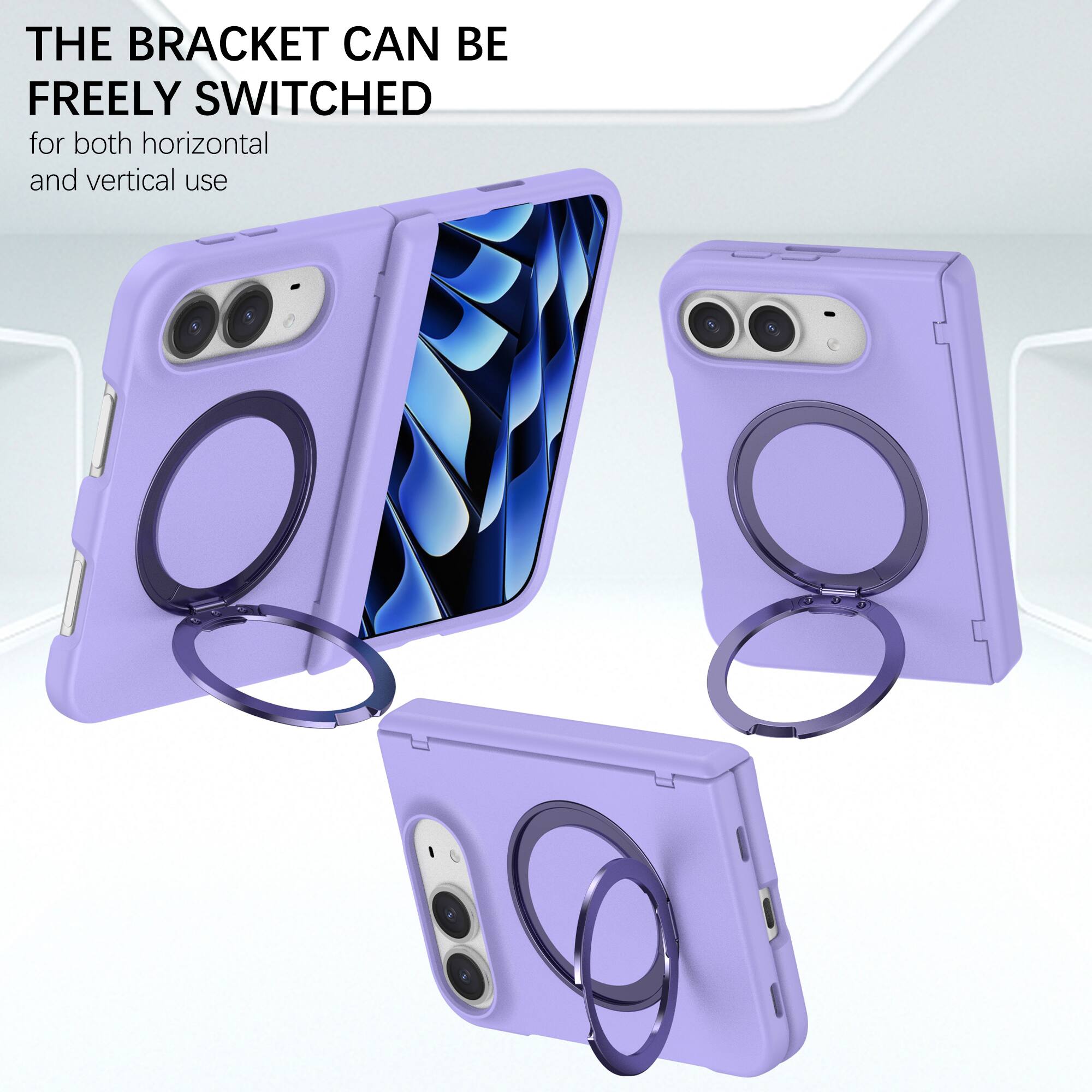 THE BRACKET CAN BE FREELY SWITCHED for both horizontal and vertical use