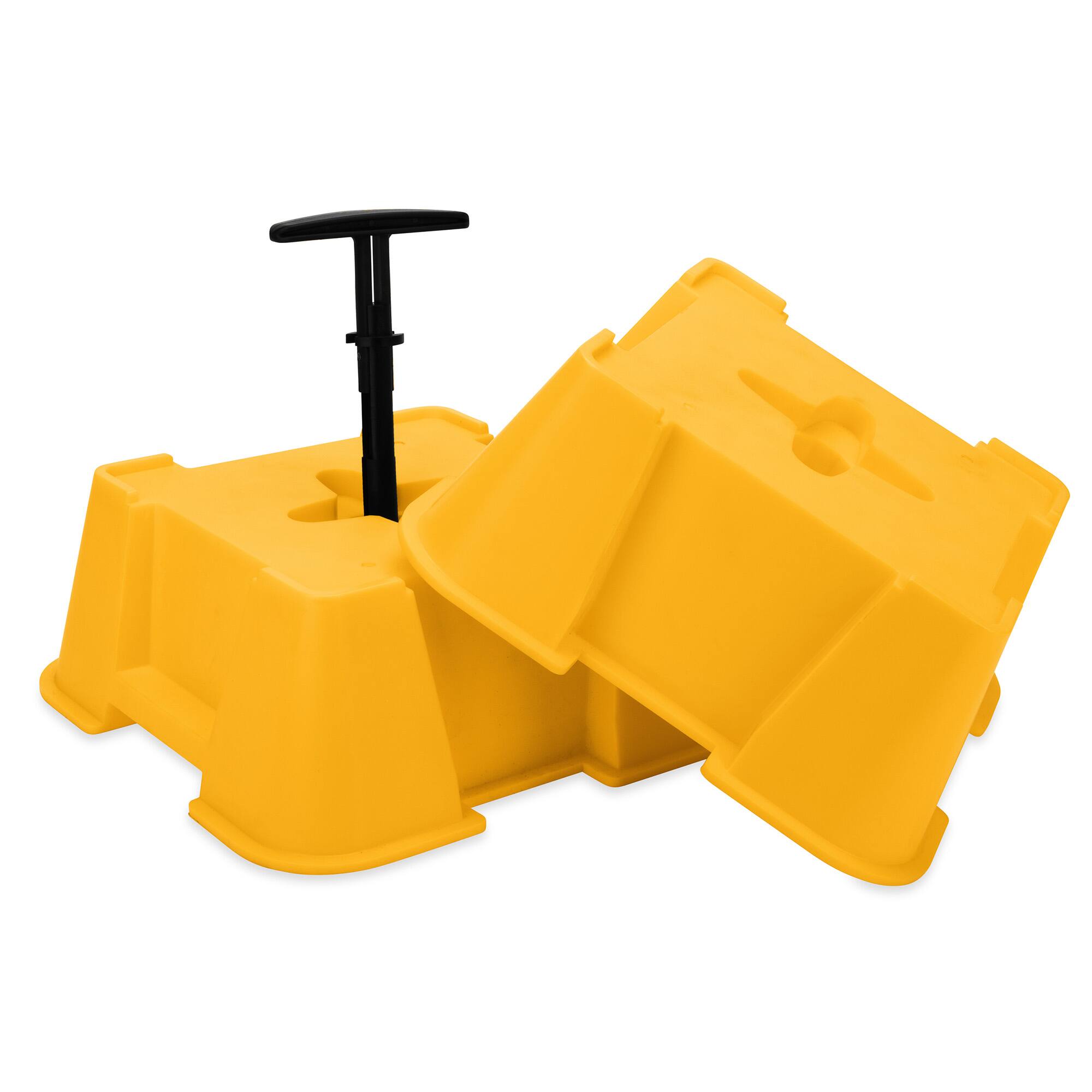 Alt View 1. Camco - Camco FasTen Big Blocks RV Stabilizing Jack Supports with T-Handle, 2-Pack.