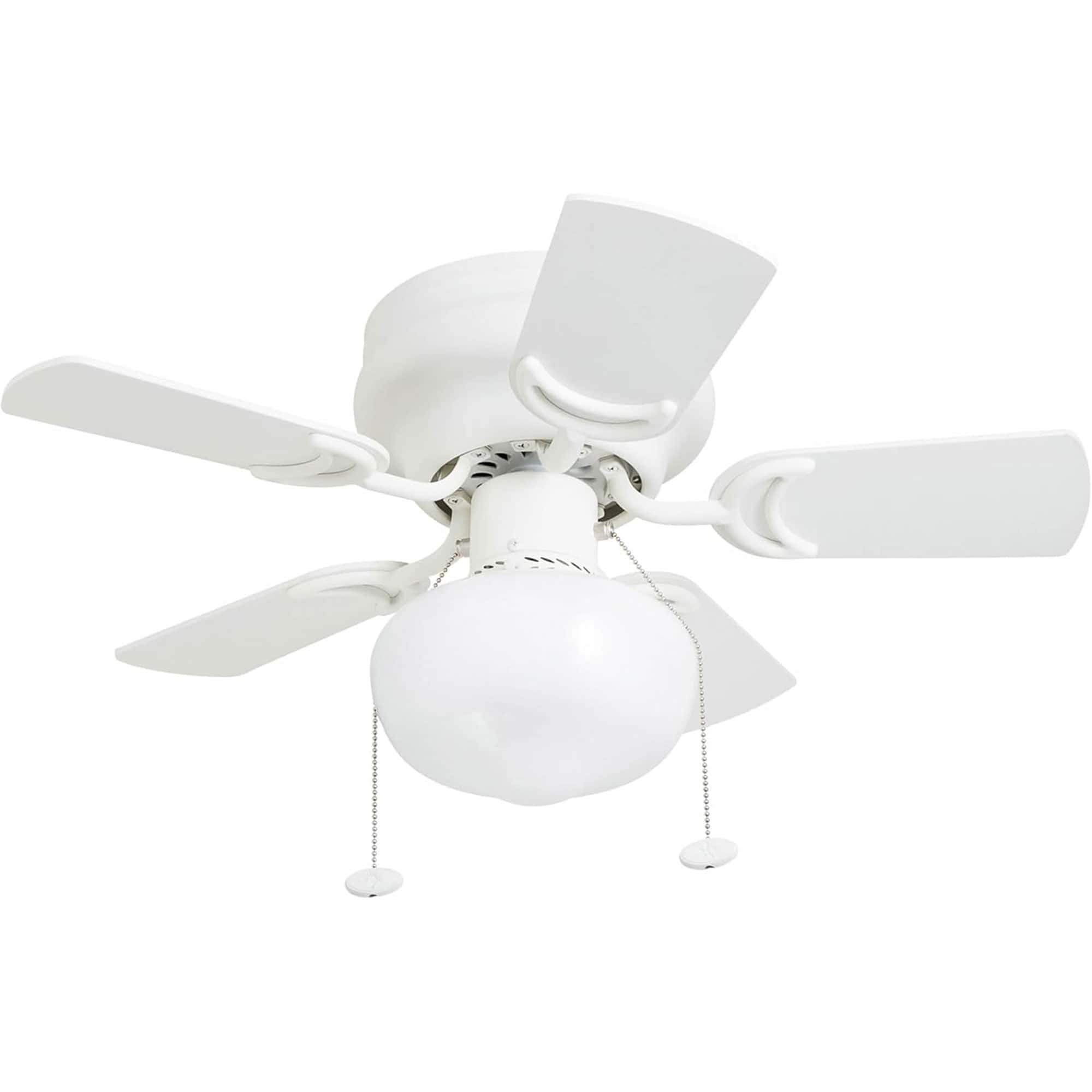 Prominence Home - Hero, 28” Flush Mount Indoor LED Ceiling Fan with Light - White price history on PriceWatchPro