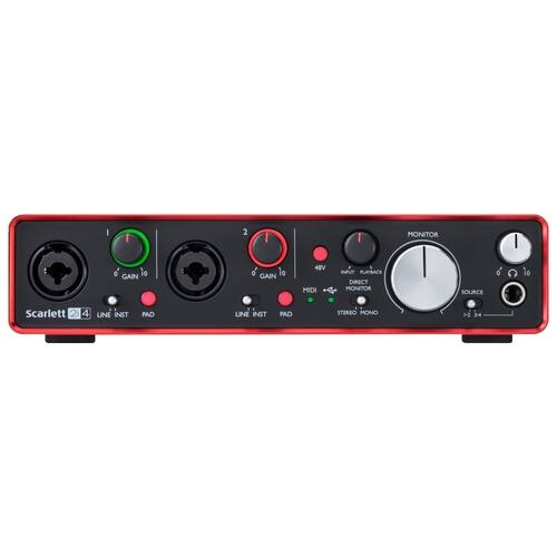 Focusrite - Scarlett 2i4 USB Audio Interface - Larger Front