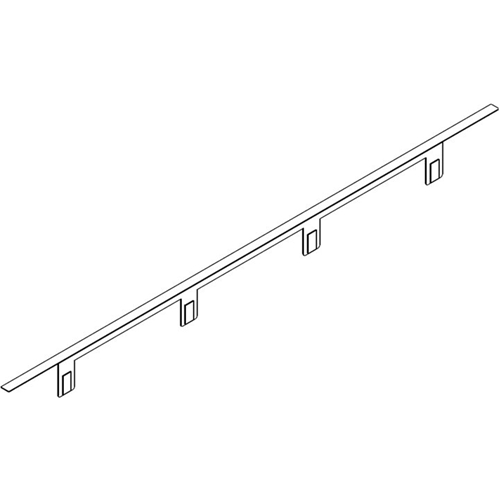 Left View: Viking - Filler Strip for Cooktops - Stainless Steel
