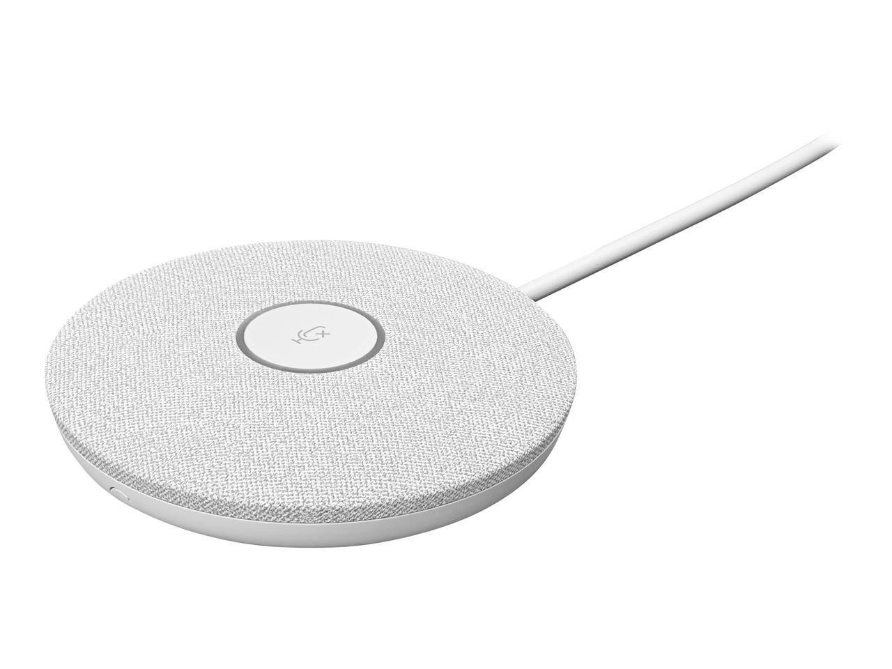 Alt View 1. Logitech - Logitech Wired Microphone 952000038 - White.