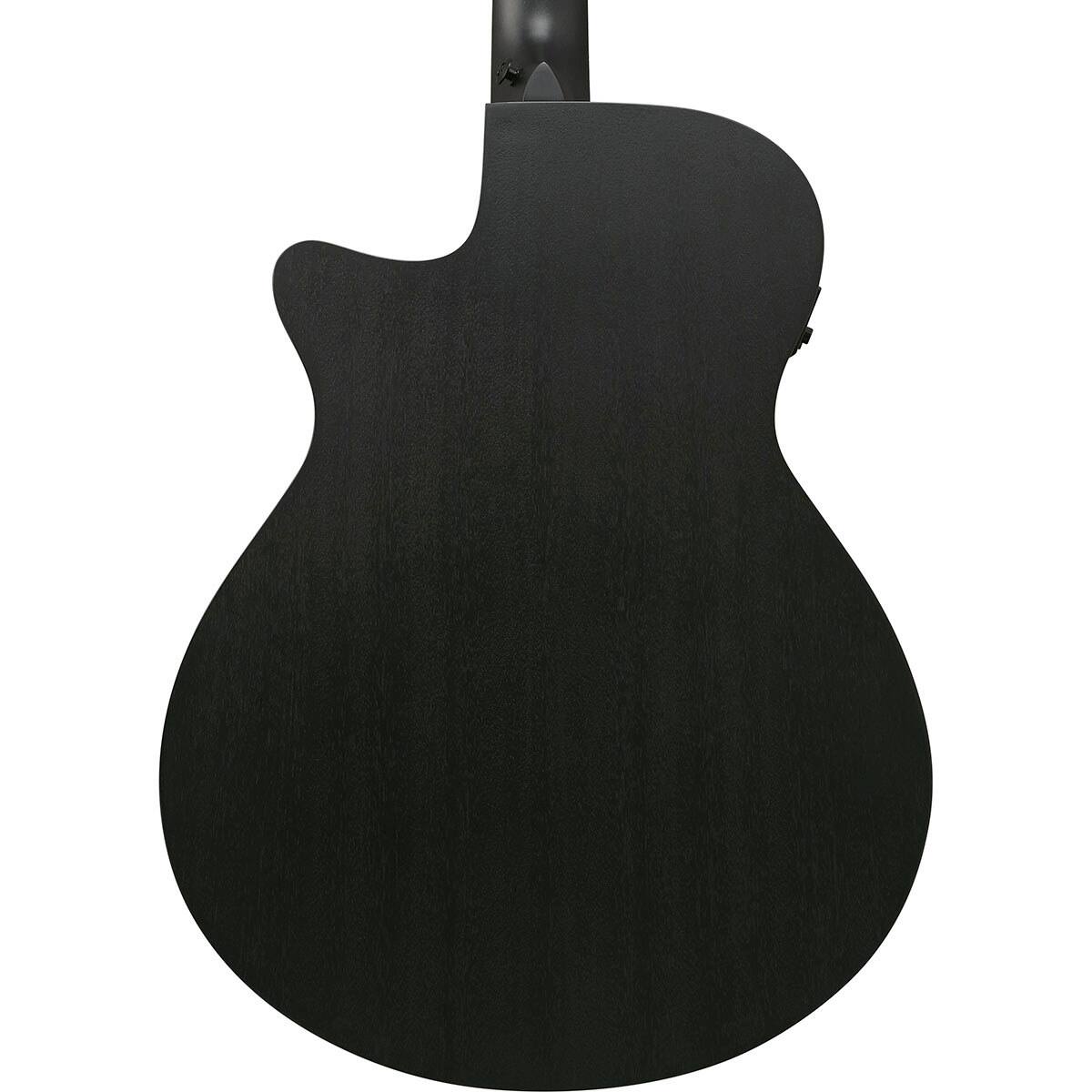 Alt View 4. Ibanez - Ibanez AEG Series AEG621 Acoustic Electric Guitar, Black Out.