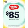 Total Wireless $85 Payment Card: For use with Total Wireless Account to purchase Total Wireless products or service. Terms apply, please see reverse for details.