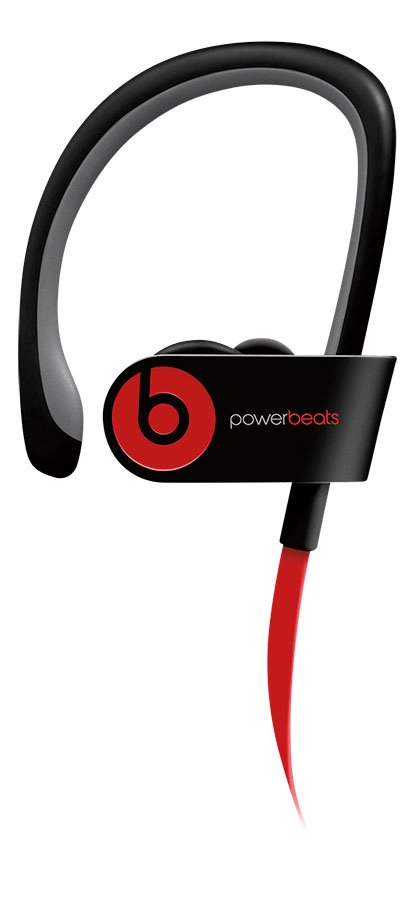 Beats by Dr. Dre - Powerbeats2 Wireless Earbud Headphones - Black/Red - Front Zoom