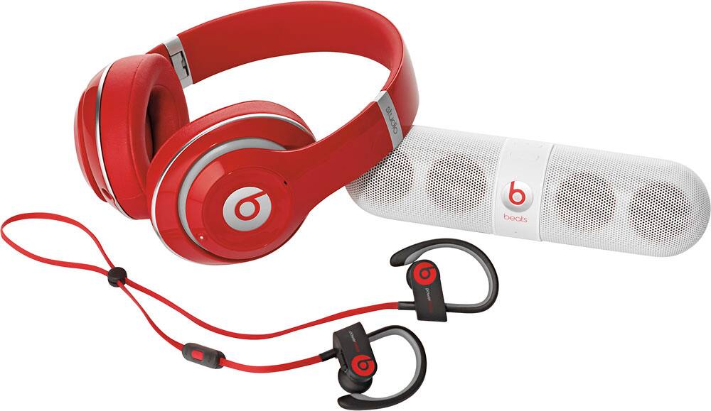 Alt View 13. Beats - Powerbeats2 Wireless Bluetooth Earbud Headphones - Black/Red.