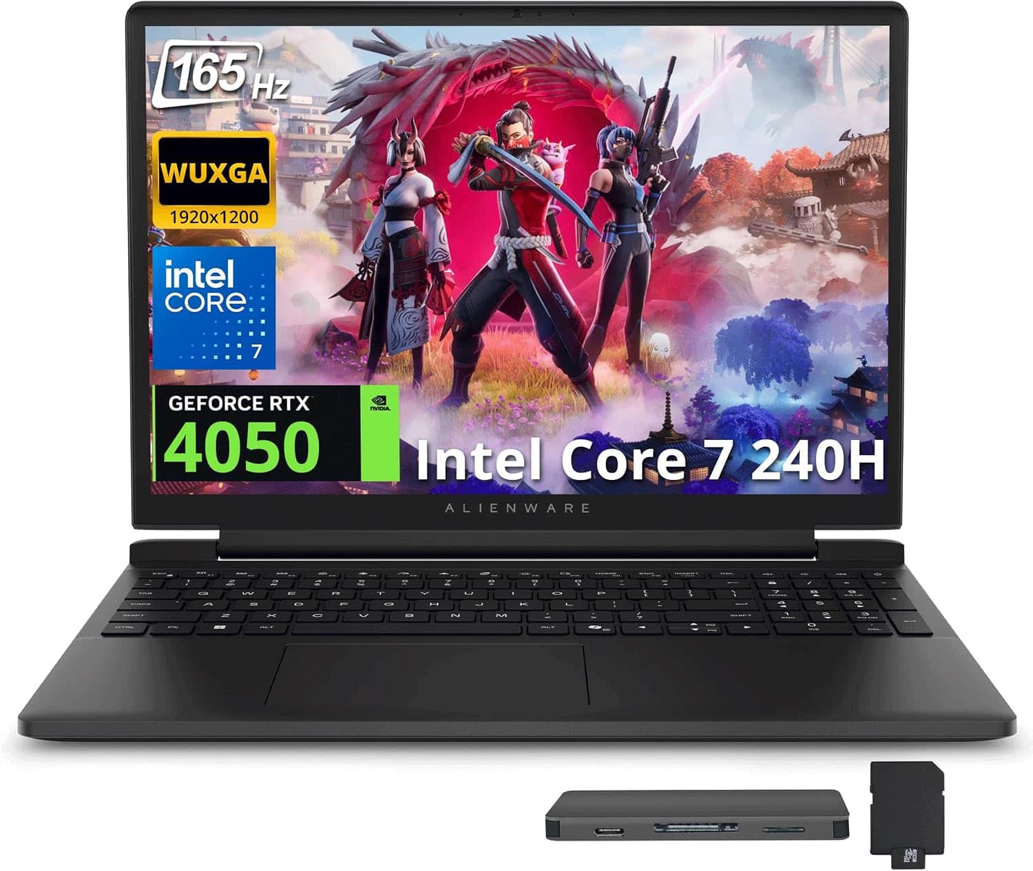 "Dell - Upgraded - Alienware 15 15.3"" Gaming Laptop,Intel Core 7-240H,RTX 4050,16GB RAM,1TB SSD+1TB Docking,Backlit,Win 11 Pro - Black" price history on PriceWatchPro