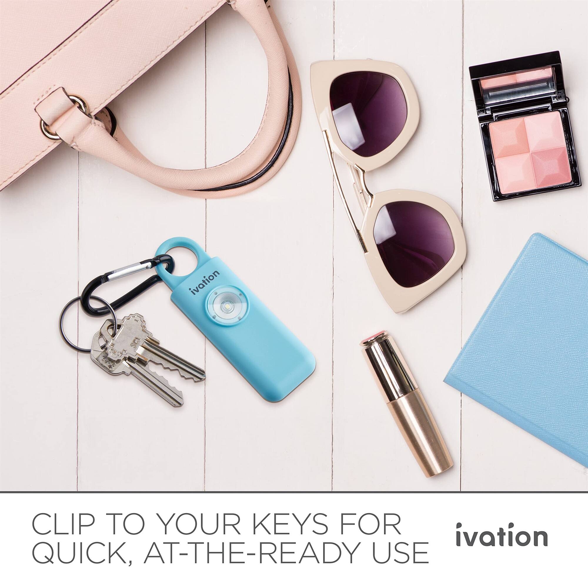 CLIP TO YOUR KEYS FOR QUICK, AT-THE-READY USE ivation