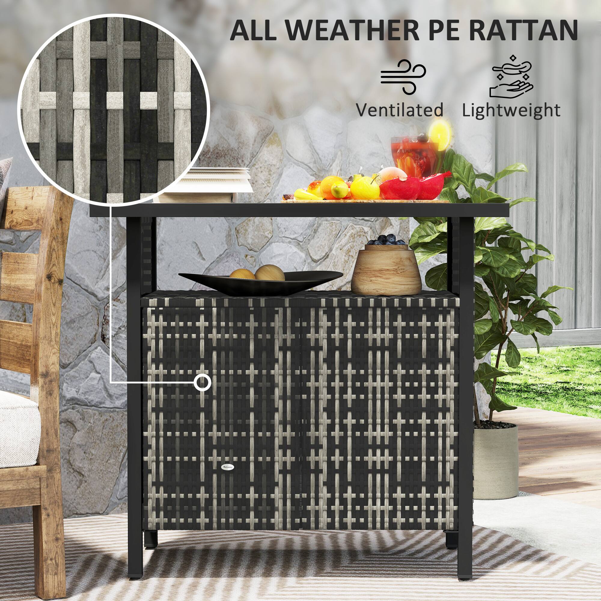 ALL WEATHER PE RATTAN
Ventilated
Lightweight