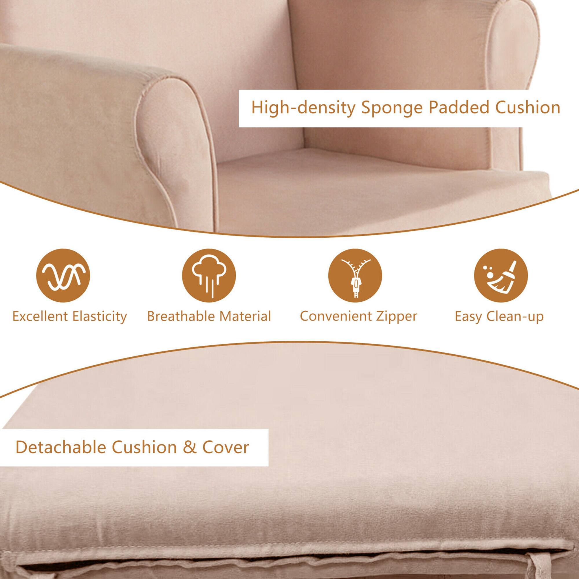 High-density Sponge Padded Cushion  
Excellent Elasticity  
Breathable Material  
Convenient Zipper  
Easy Clean-up  
Detachable Cushion & Cover