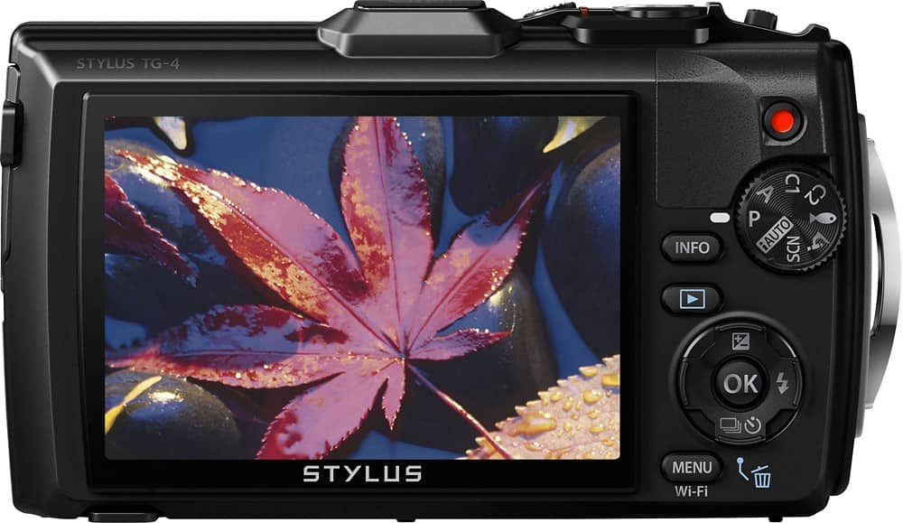 Best Buy Olympus TG4 16.0Megapixel Waterproof Digital Camera Black