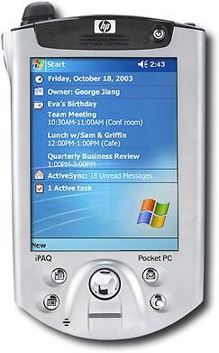 Front Standard. iPAQ - Pocket PC with TFT Color Display.