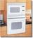 Front Standard. GE - 27" Built-in Single Electric Wall Oven with Built-in Microwave - White-on-White.
