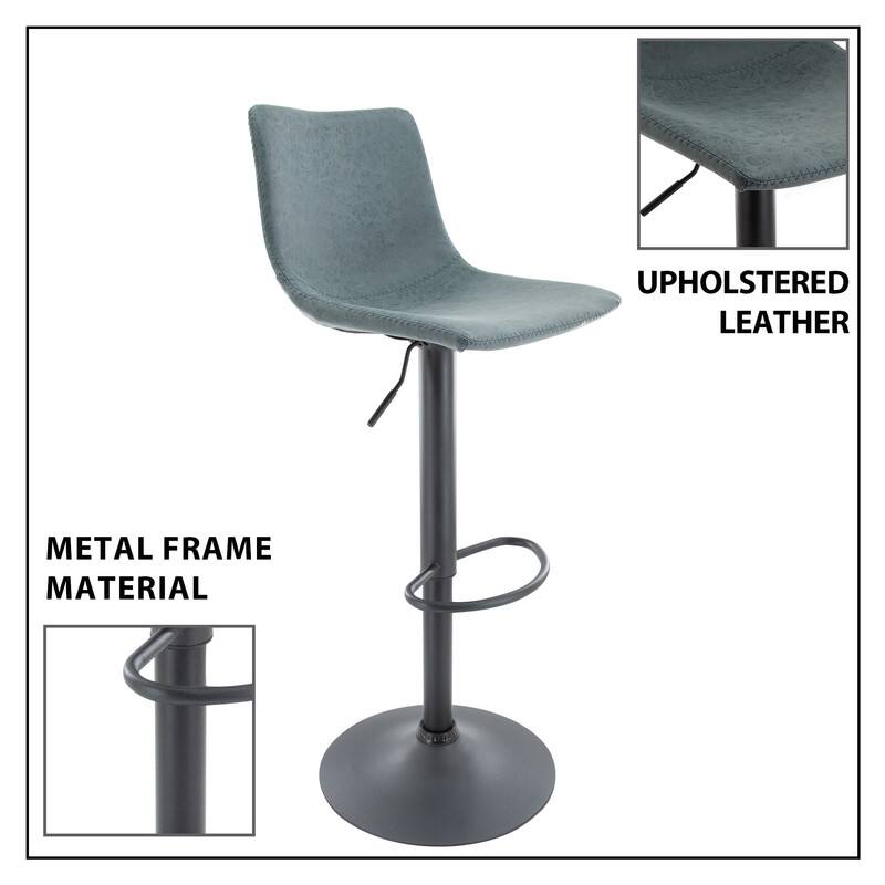 UPHOLSTERED LEATHER  
METAL FRAME MATERIAL