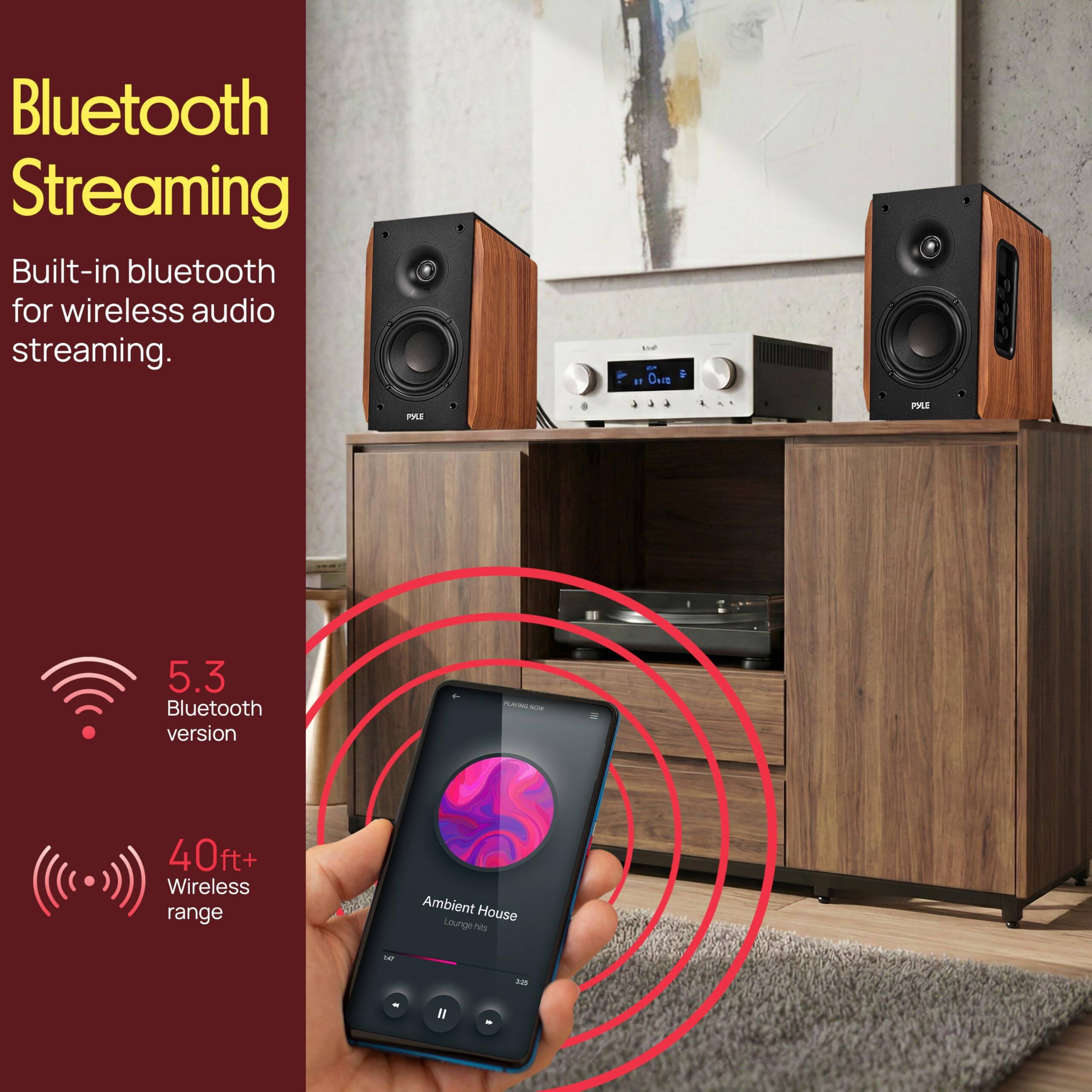 Bluetooth Streaming  
Built-in bluetooth for wireless audio streaming.  

5.3 Bluetooth version  
40ft+ Wireless range  

Ambient House Lounge Hits