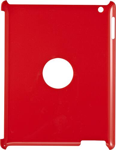 Front. Rocketfish™ - Snap Case for Apple® iPad® 2 and iPad (3rd Generation) - Red.