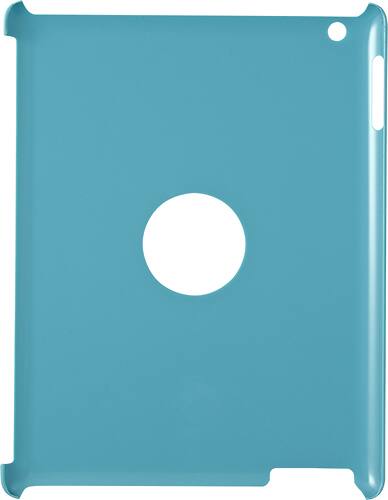 Front. Rocketfish™ - Snap Case for Apple® iPad® 2 and iPad (3rd Generation) - Cyan.