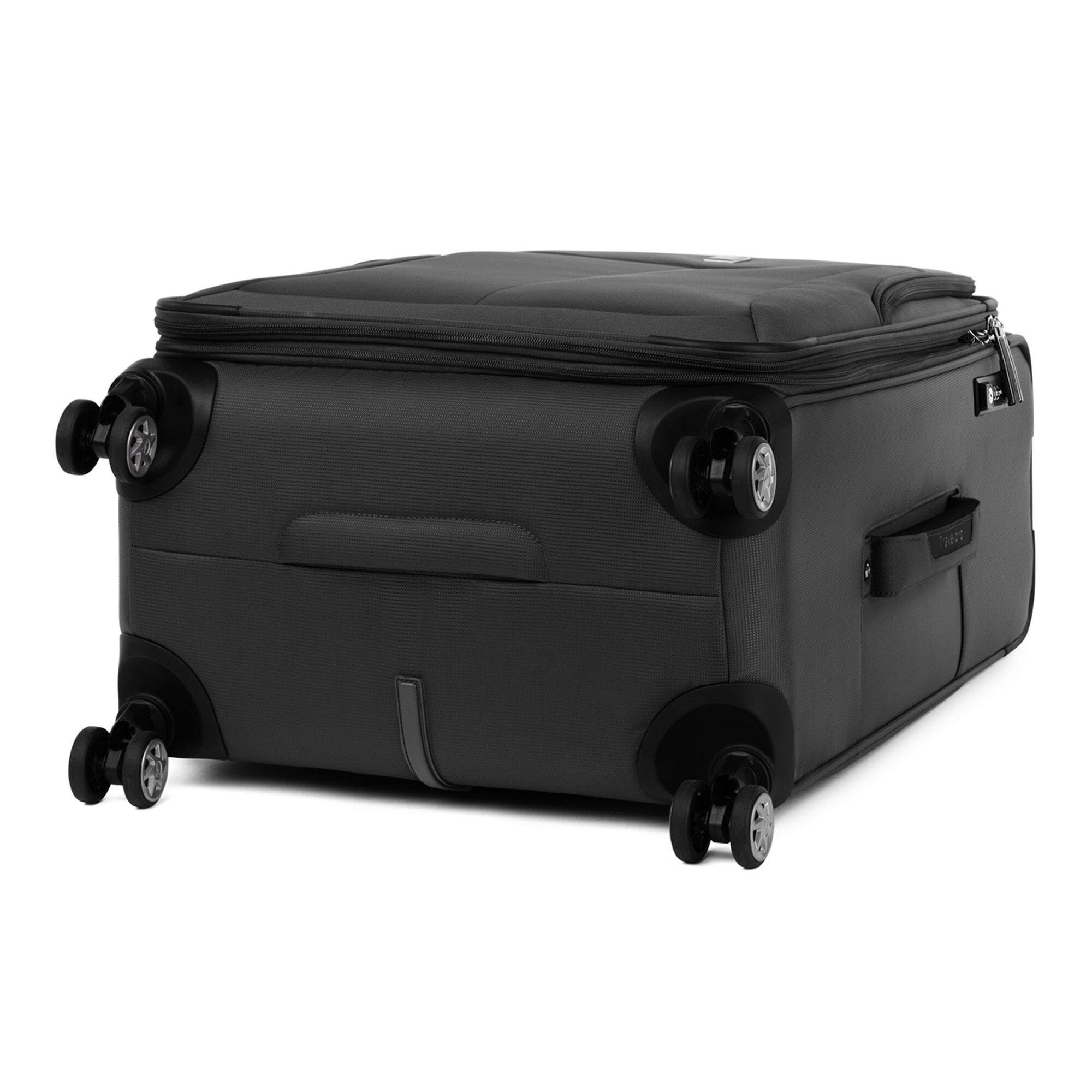 Alt View 3. Travelpro - Walkabout 6 Softside Expandable 3 Piece (20"/25"/29") Spinner Luggage Set - Jet Black.